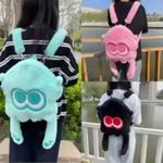 Game Splatoon 3 Octopus Plush Doll Toy Backpack Shoulder Bag Messenger Bag Doll/