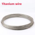 Highly Pure Titanium Wire Diameter 0.2mm - 6mm Various Length Ti TA2 Metal Wires