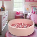 Pool Ball Pit with 200 Balls Soft Foam Toddler Baby Kids Girls Boys Play