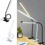 LED Flexible Clip On Table Reading Lamp Desk Light USB Rechargeable Book Light
