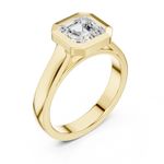 Certified 2 Lab Grown Diamond Elegant Wedding Proposal Men's Ring 14K Gold Over
