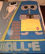 DISNEY PIXAR.....RARE WALL-E LARGE FLEECE BLANKET THROW....FOR THOSE WALL-E FANS