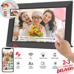 Photo Frame WiFi Digital Frameo App Grouptronics 10.1 Inch Touch Screen 32GB UK