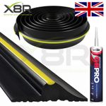 Heavy Duty Garage Door Floor Threshold Weather Seal Rubber Draught Rain Excluder