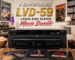 KENWOOD LVD-59 🌈RaRe🌈 Laser-Disc Player Movie Bundle