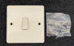 Vintage GEC Ivory White Toggle Rocker Light Switch 2 Way 250V AC New Old Stock