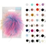Trimits Pom Pom Faux Fur 11cm Diameter Range of Colours Fuzzy Crafts Ball Hat