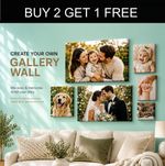 Personalised Photo on Canvas Art Print Framed A0 A1 A2 A3 A4 A5 Ready to Hang.