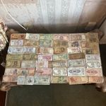 87 Mixed World Banknotes Collection Job Lot Foreign Currency Bundle Circulated