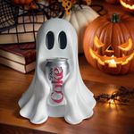 New Funny COCA-COLA Ghost Figurine Holding Diet cock Can Halloween (No drinks) M