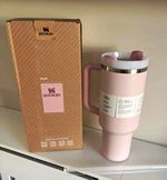 Stanley Quencher H2.0 FlowState 40oz/1.18L Pink Insulated Tumbler Straw