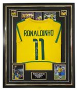 RONALDINHO Signed Shirt Jersey Beckett Authenticated! BRAZIL LEGEND