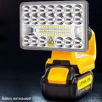 18W 2000LM LED Work Light Cordless Flashlight for Dewalt 18V 20V Li-Ion Battery