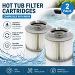 2pcs Replacement Cartridges Hot Tubs Filters for MSPA FD2089 Filter Cartridge