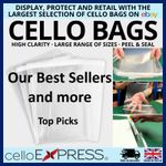 Clear Cello Cellophane Card Bags Self Seal - Display Bag for Cards & Photos - UK