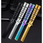 Metal Butterfly Balisong Toy Knife Steel Trainer Training Dull Tool Practice