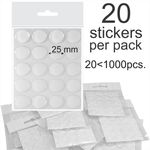 25mm 1" Inch Clear Epoxy Resin Dome Stickers Self Adhesive Bottle Caps cabochon