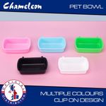 Cage Bowl Pet Hamster Rabbit Food Bowl Clip on Design Blue Colour