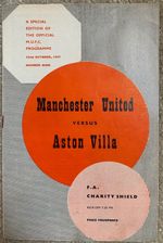 Manchester United v Aston Villa Charity Shield 22nd October 1957
