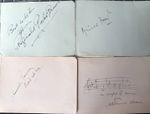 FOORT - PORTER BROWN - RAMSEY - ROBINSON CLEAVER   - ORGANISTS -  AUTOGRAPHS