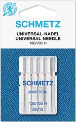SCHMETZ  Machine Needles - Universal - 80/12 - 130/705H (Pack of 5)