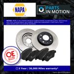 2x Vented Brake Discs and Pads fits VAUXHALL CORSA D 1.4 Front 06 to 14 257mm