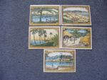 B646 German Africa Colonial Notes 1922 75 pfennig Lot of 5 Different as pics