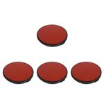 Set of 4 Orange Silicone Drum Dampener Pads Portable with Adjustable Strap