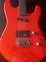 Charvel Charvette 200- 1980s Dayglo Orange With Branded Pickups