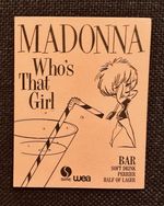 Unused/New MADONNA Who’s That Girl Tour 1987 Drink Coupon UK Wembley
