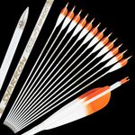 32" Pure Carbon Arrows Feather SP400-800 Archery Recurve Bow Hunting Shoot .003"