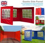 UK Outdoor Gazebo Replace Exchangeable Side Panel Wall Panels with Window