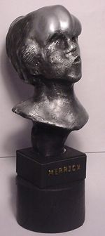 BUST OF THE ELEPHANT MAN, JOHN MERRICK, SUBJECT of the DAVID LYNCH 1980 FILM