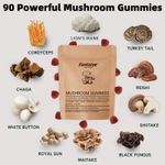 Ankhway 90 Powerful Mushroom Gummies 10 Functional Mushrooms |Sugar-Free|1-3Pack