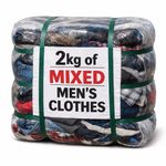 2kg Mixed Mens Clothing Wholesale Reseller Job Lot Clothe Bundle Bulk grade A-B 