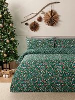 Christmas Nutcracker Tree Reversible Duvet Cover Set Festive Bedding Pillowcase