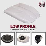 Motorised Roof Vent Fan 12V Low Profile Van Bus Caravan Dog Horse Pet Friendly