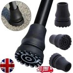 Rubber Walking Stick Ferrules 16-22mm Crutch Cane Tips Non-Slip Bottom Pad Cover