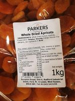 Parkers Dried Whole Apricots 1kg