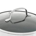 Stoven Hextra 28cm Glass Lid Dishwasher Safe Stainless Steel Handle Vented