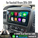 9'' Apple CarPlay Auto 6-128GB Head Unit Car radio For Vauxhall Vivaro 2014-2019