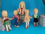 Erna Meyer bending doll 5x 40s hemp hair similar to Caco dollhouse dollhouse 