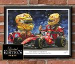 LEWIS HAMILTON FERRAI SF26 Limited edition print by Greg Tillett Formula One F1
