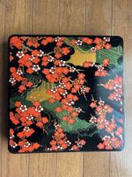 Japanese Plum Design Lacquer Style Jubako Large Box 29cm