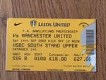 TICKET 2002/03 Leeds Utd v Manchester United League - Yellow Man Utd End