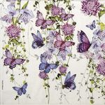 4x Single Lunch Paper Napkins for Decoupage and Party Nigel Quiney: Butterfly Sp