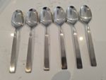 RARE 6 X Arthur Price Vintage Camelot coffee Spoons Cutlery county stainless mcm