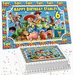 Toy Story Personalised Edible Icing Cake Topper Suitable for Costco Cakes R2-041