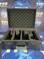 4 ROW ALUMINIUM TRADING CARD STORAGE CASE WITH NUMBER SAFETY LOCK