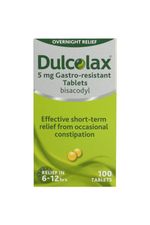 Dulcolax 5mg Tablets – Constipation Relief, Gastro-Resistant - 100 Pack
